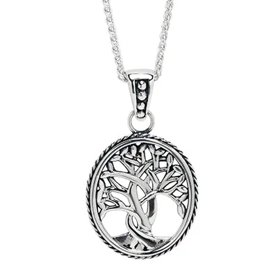 Necklaces and pendants with custom designs for a completely unique jewelry piece-Keith Jack Tree of Life Necklace in Sterling Silver