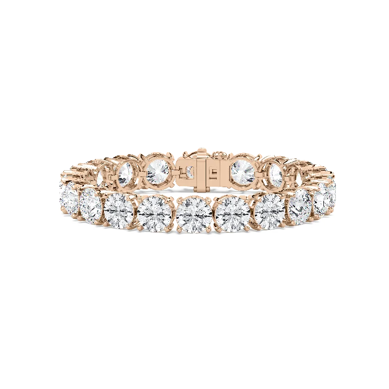 Best bangle bracelets with engraved messages for personalized gifts and keepsakes-Legacy Round Diamond Tennis Bracelet