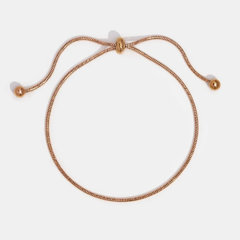 Simple bangle bracelets with smooth matte finishes for a subtle and modern style-Madison Rose Gold Chain Bracelet