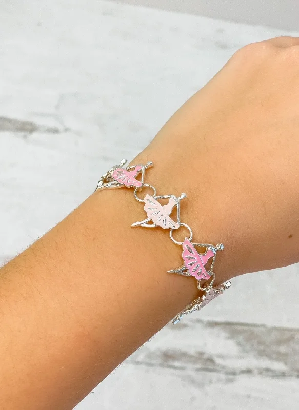 Best bangle bracelets with intricate filigree patterns for an elegant and detailed finish-Magnetic Enamel Bracelet - Ballerina