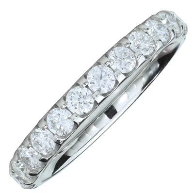 Beautiful necklaces and pendants with butterfly motifs for a whimsical style-Memoire Odessa Eternity Diamond Wedding Band in Platinum (1 1/2ct tw)