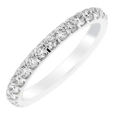 Elegant necklaces and pendants with infinity symbols for timeless designs-Memoire Odessa Eternity Diamond Wedding Band in Platinum (1ct tw)