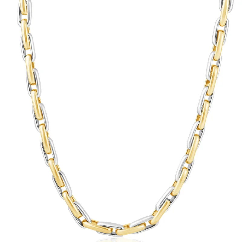 Best necklaces and pendants with art deco elements for a vintage, glamorous design-Men's 14k Gold (100gram) or Platinum (188gram) 6.5mm Link Chain Necklace 22"