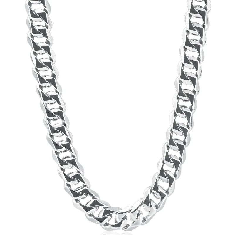 Necklaces and pendants with geometric pendants for a clean, contemporary design-Men's 14k Gold (161gram) or Platinum (302gram) 13.5mm Link Chain Necklace 24"