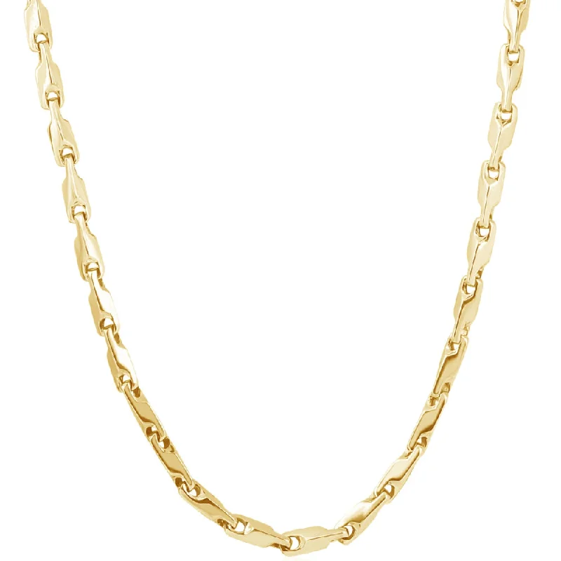 Necklaces and pendants with abstract shapes for a modern, creative appearance-Men's 14k Gold (47gram) or Platinum (88gram) 4.5mm Link Chain Necklace 20"