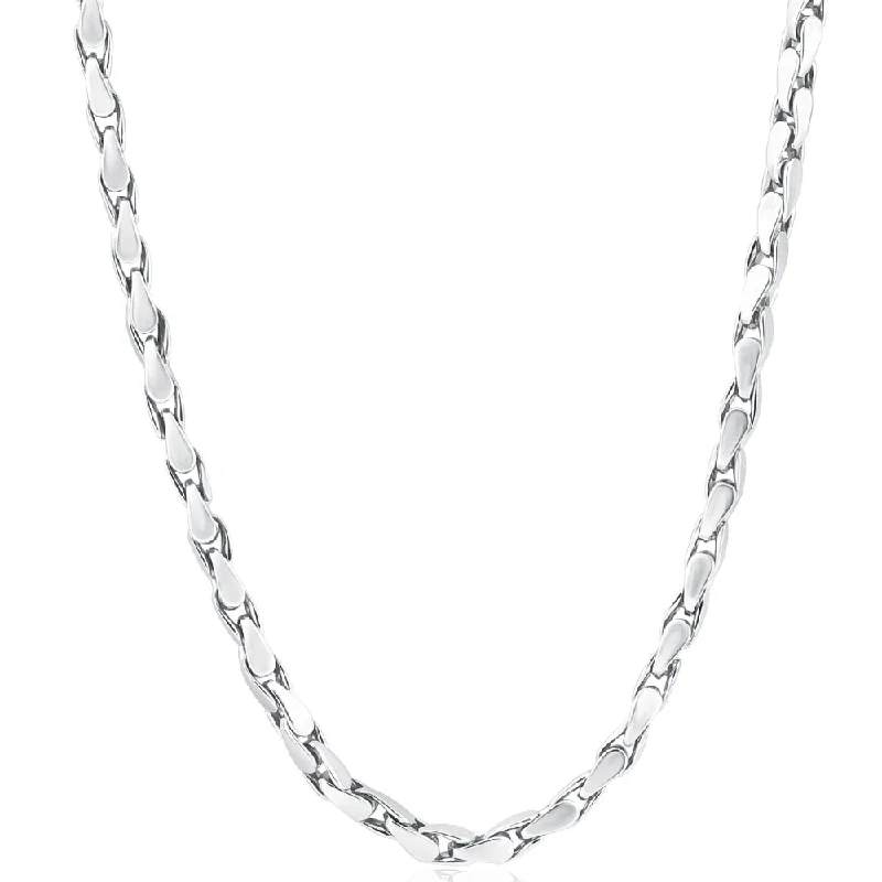 Trendy necklaces and pendants with statement pieces for a bold fashion statement-Men's 14k Gold (71gram) or Platinum (133gram) 5mm Link Chain Necklace 24"