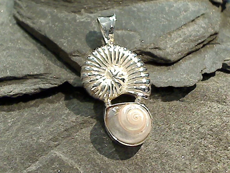 Best necklaces and pendants with minimalist pendants for a sleek, understated look-Sea Shell, Sterling Silver Small Pendant