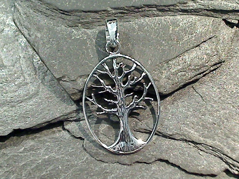 Best necklaces and pendants with rose gold for a warm and romantic appeal-Sterling Silver Small Tree Of Life Pendant