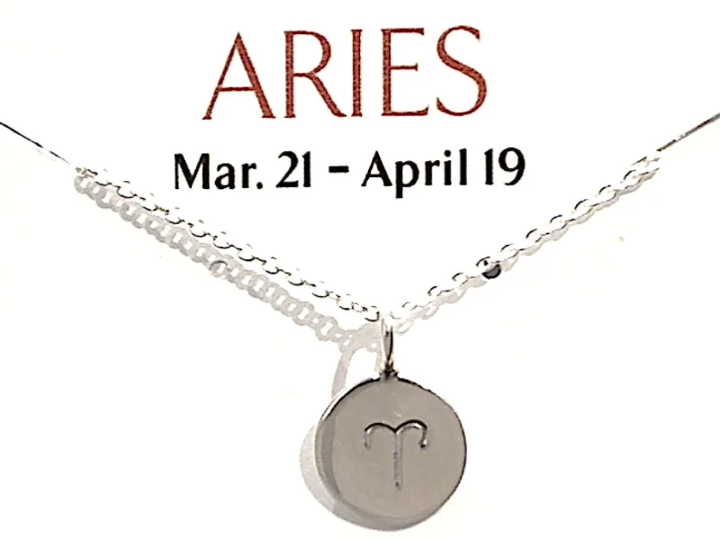 Best necklaces and pendants with zodiac signs for a celestial, astrology-inspired vibe-16" - 18" Sterling Silver Aries Zodiac Necklace