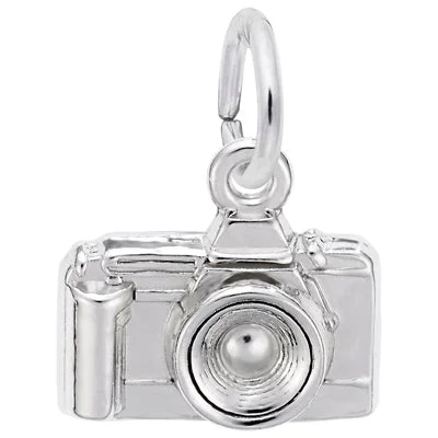 Best necklaces and pendants with glowing moonstone for an ethereal glow-Rembrandt Camera Charm in Sterling Silver