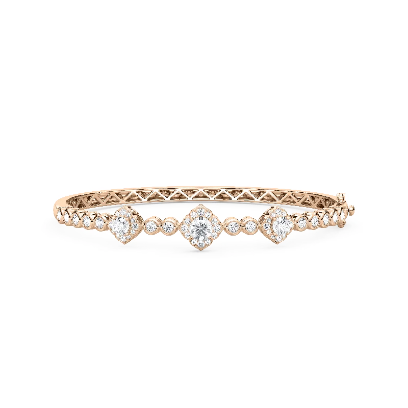 Best bangle bracelets with braided designs for a textured and sophisticated look-Round Station Bangle