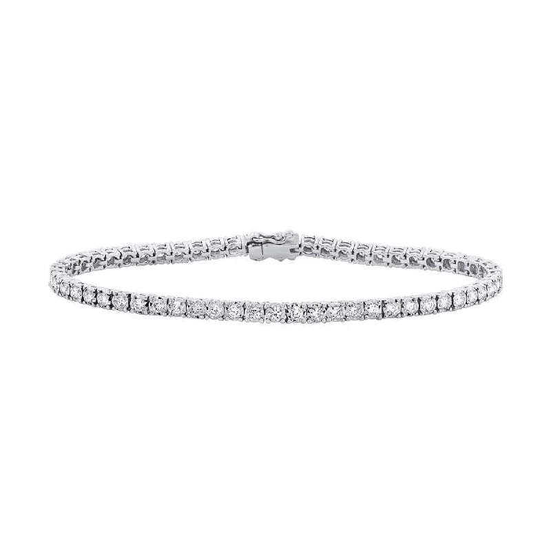 Wide bangle bracelets with animal print designs for a bold and exotic look-2.02ctw Diamond Tennis Bracelet