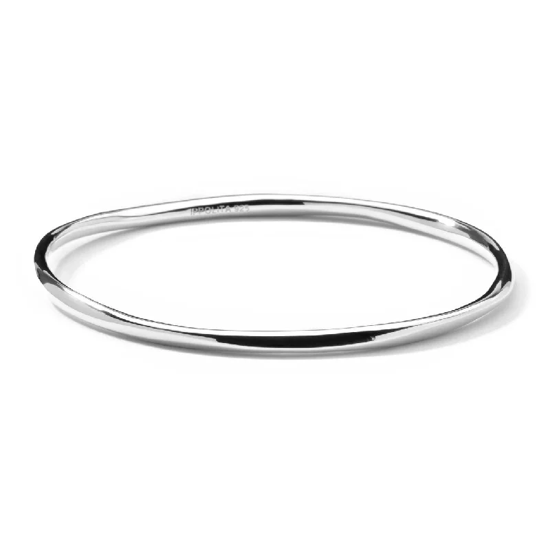 Best bangle bracelets with vibrant stones for a rich and colorful appearance-Squiggle Bangle in Sterling Silver