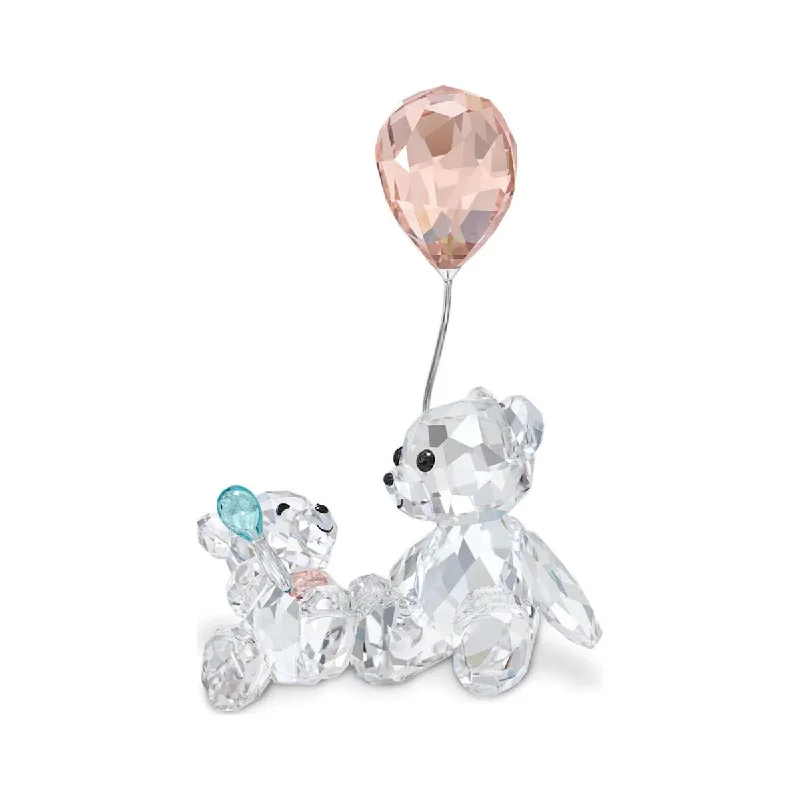 Unique necklaces and pendants with vintage-inspired designs for timeless appeal-Swarovski Crystal My Little Kris Bear Mother and Baby